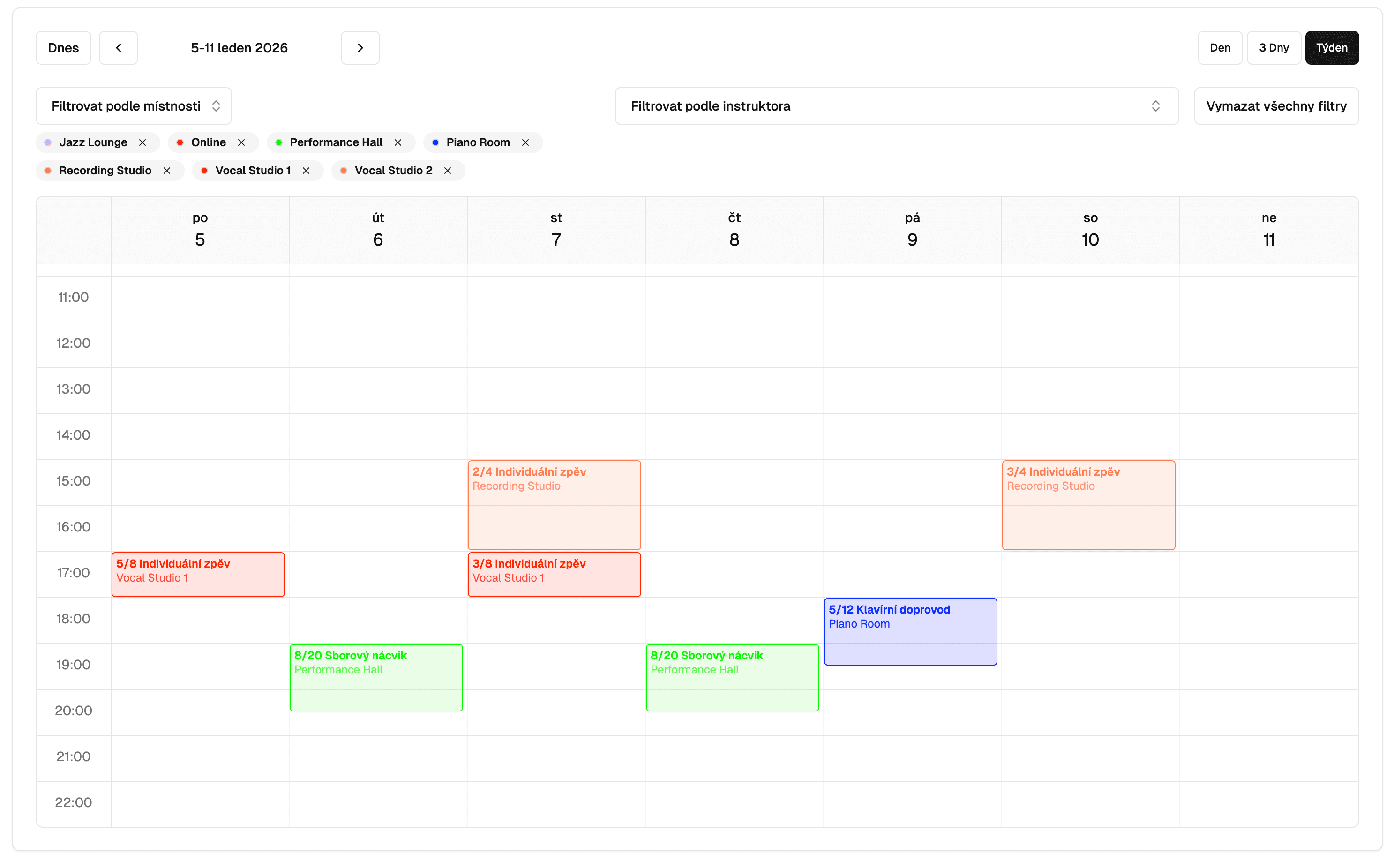 Classes & Schedules