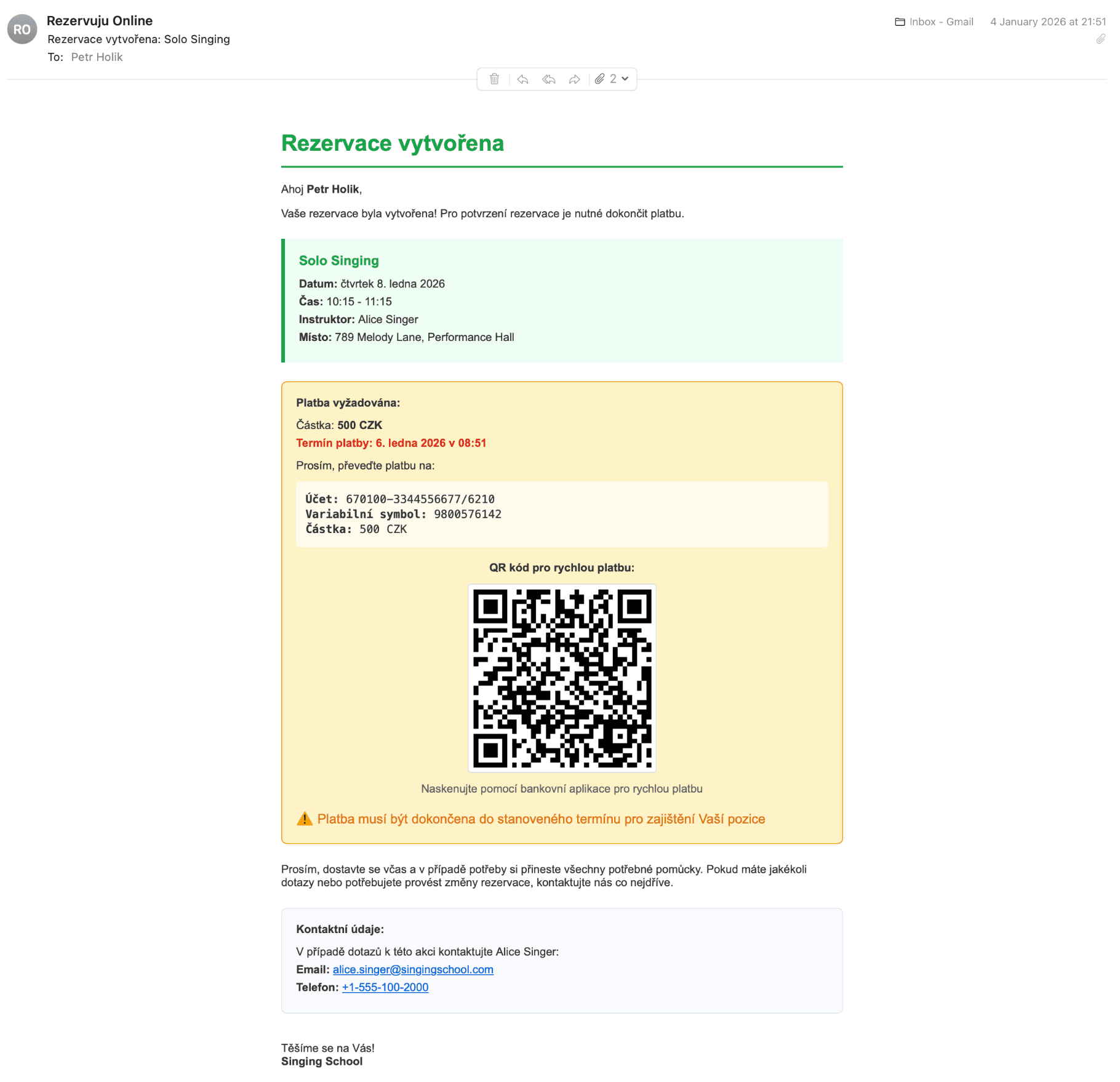 Automatic Notifications
